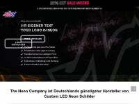 theneoncompany.de Webseite Vorschau