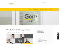 goertz-legal.de Webseite Vorschau