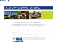 deponiefuchsbuel.ch Webseite Vorschau