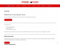 squash-arena.ch Webseite Vorschau