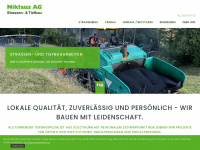 niklaus-strassenbau.ch Webseite Vorschau