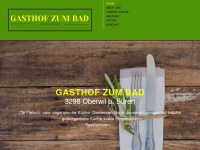 gasthofzumbad-oberwilbeibueren.ch Webseite Vorschau