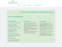 anaesthesie-muensterland.de Webseite Vorschau