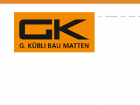 kuebli-bau.ch Webseite Vorschau