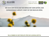 riezler-hoehe.at Webseite Vorschau