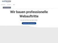 webicore.at Webseite Vorschau