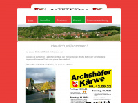 archshofen.de Webseite Vorschau