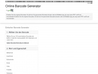 barcode-generator.de Webseite Vorschau