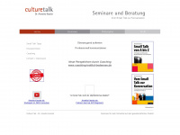 culture-talk.de Webseite Vorschau