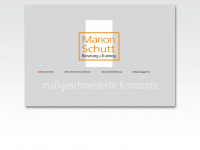 marion-schutt.de Webseite Vorschau