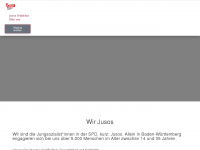jusos-wt.de Webseite Vorschau