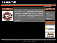 my-monty.de Webseite Vorschau