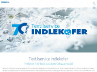 textilservice-indlekofer.de Webseite Vorschau