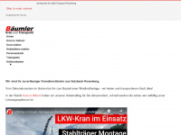 baeumler-kran.de Webseite Vorschau