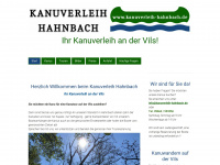 kanuverleih-hahnbach.de Webseite Vorschau