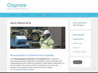 ospree-arbeitsschutz.de Webseite Vorschau