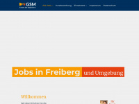 jobs-in-freiberg.de Webseite Vorschau