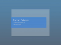 fabianscherer.de Webseite Vorschau