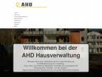 ahd-hausverwaltung.de Webseite Vorschau