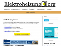 elektroheizung.org Webseite Vorschau