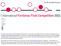 fuerstenau-flutecompetition.com Webseite Vorschau