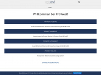 pro-west.at Webseite Vorschau