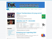 djk-woerth.de Webseite Vorschau