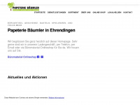 papeterie-baeumler.ch Webseite Vorschau