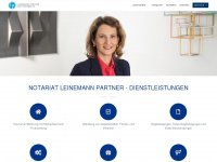 leinemann-notariat.de Webseite Vorschau