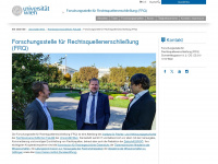 frq.univie.ac.at Webseite Vorschau