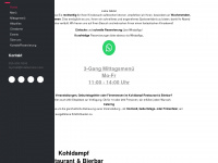 kohldampf-cinedome.ch Webseite Vorschau