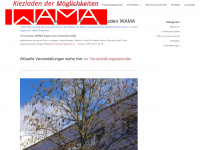 kiezladen-wama.de Webseite Vorschau