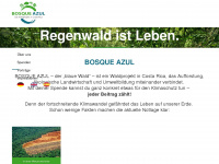 bosque-azul.de Webseite Vorschau