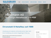 haldimann-ag.ch Webseite Vorschau