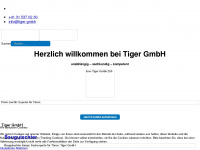 tigergmbh.ch Webseite Vorschau