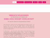 maria-anna-mozart.at Webseite Vorschau