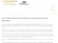 literaturpreis-ruhla.de Webseite Vorschau