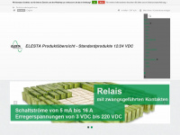 elesta-components.com Webseite Vorschau