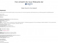 zenith.at Webseite Vorschau