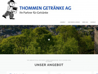thommen-getraenke.ch Webseite Vorschau