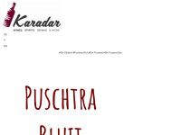 puschtra-gin.com Webseite Vorschau