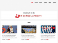 rhein-neckar-knights.de Webseite Vorschau