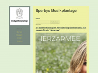 sperbys-musikplantage.de Webseite Vorschau