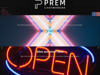 prem-lichtwerbung.at Webseite Vorschau