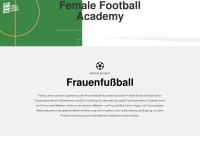 femalefootballacademy.org Webseite Vorschau