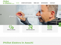 phillot-elektro.ch Webseite Vorschau