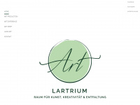 lartrium.ch Webseite Vorschau