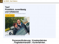 taxi-wach.de Webseite Vorschau