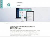 datenschutzmanagementsoftware.de Webseite Vorschau