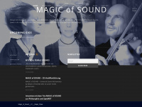 magicofsound.net Webseite Vorschau